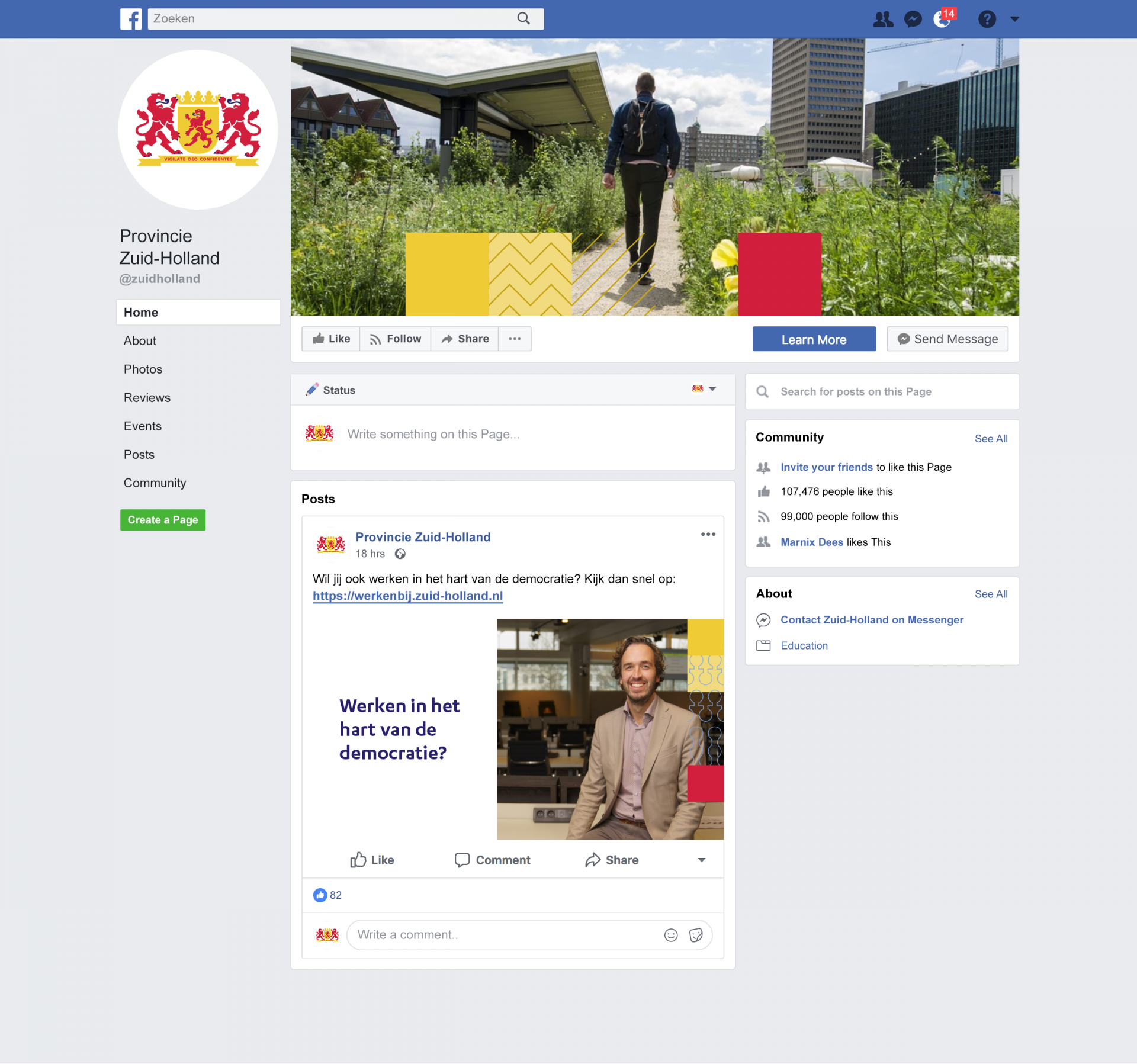 Facebook example