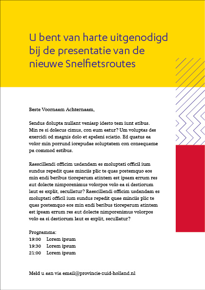 Uitnodiging stijlvak 1 -  achterzijde