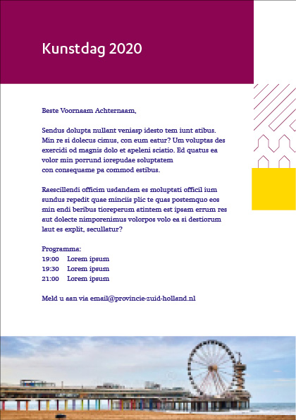Uitnodiging stijlvak 3 -  achterzijde