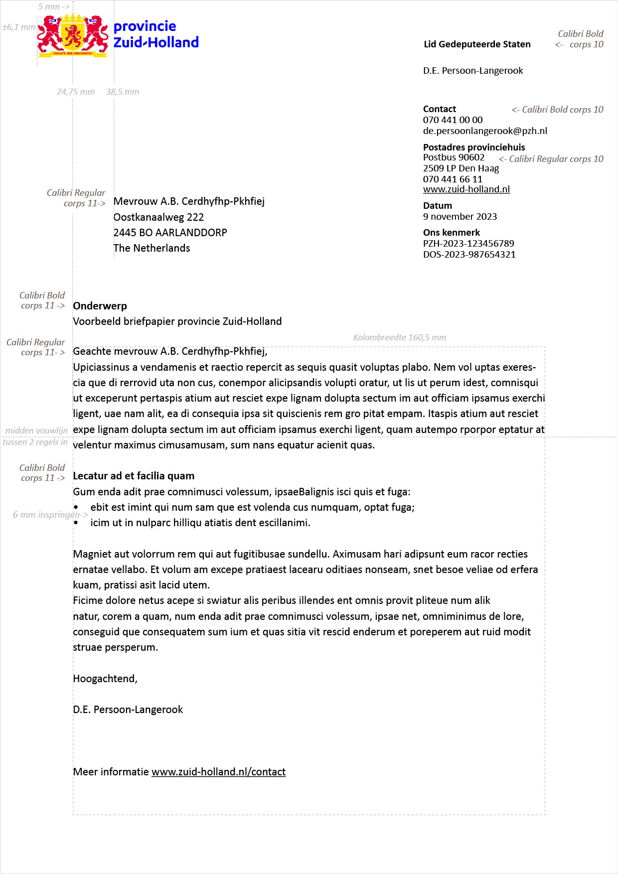 Word brief pagina 1